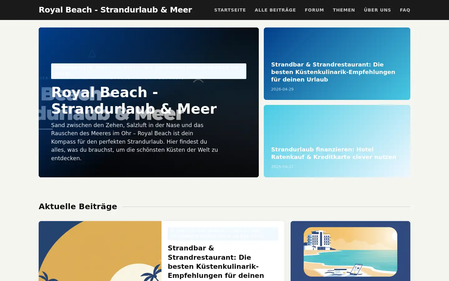 Screenshot of royalbeach.de