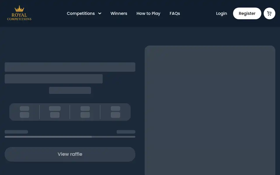 Screenshot of royalcompetitions.co.uk