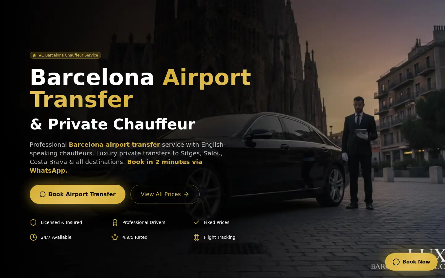 Screenshot of royalfalconlimo.es