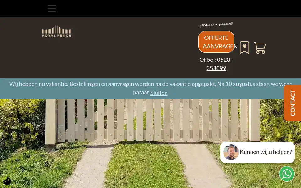 Screenshot of royalfence.nl