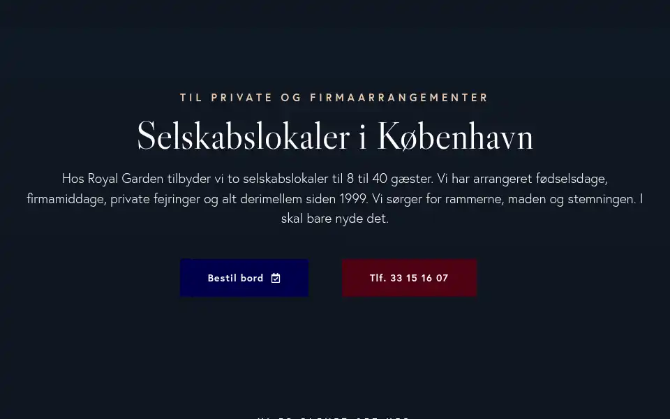 Screenshot of royalgarden.dk