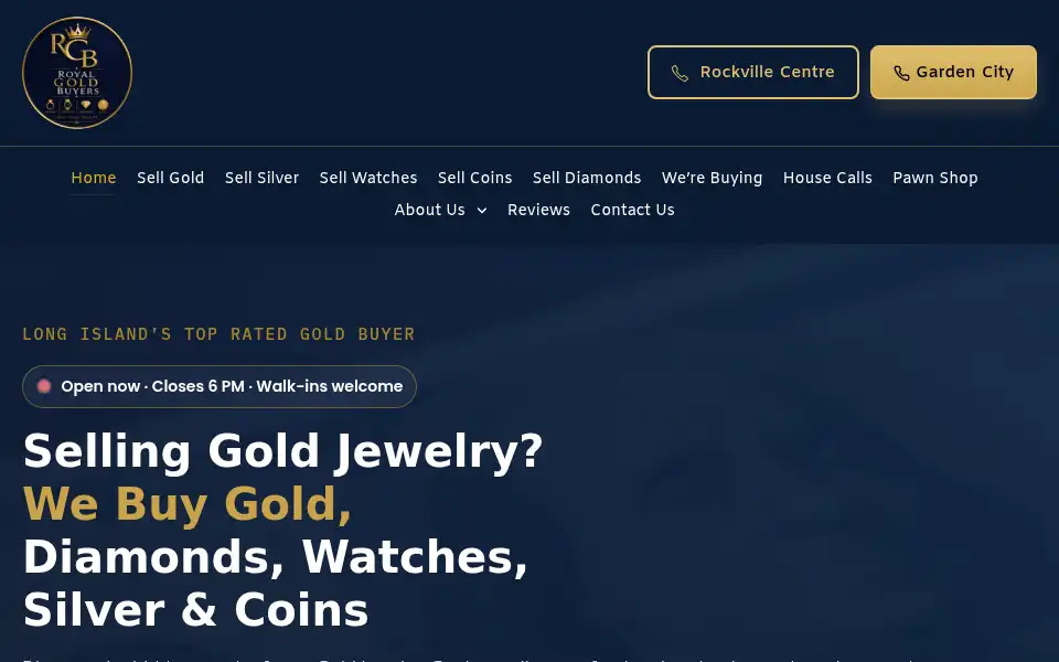 Screenshot of royalgoldbuyer.com