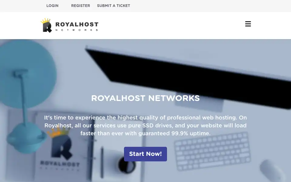 Screenshot of royalhost.net