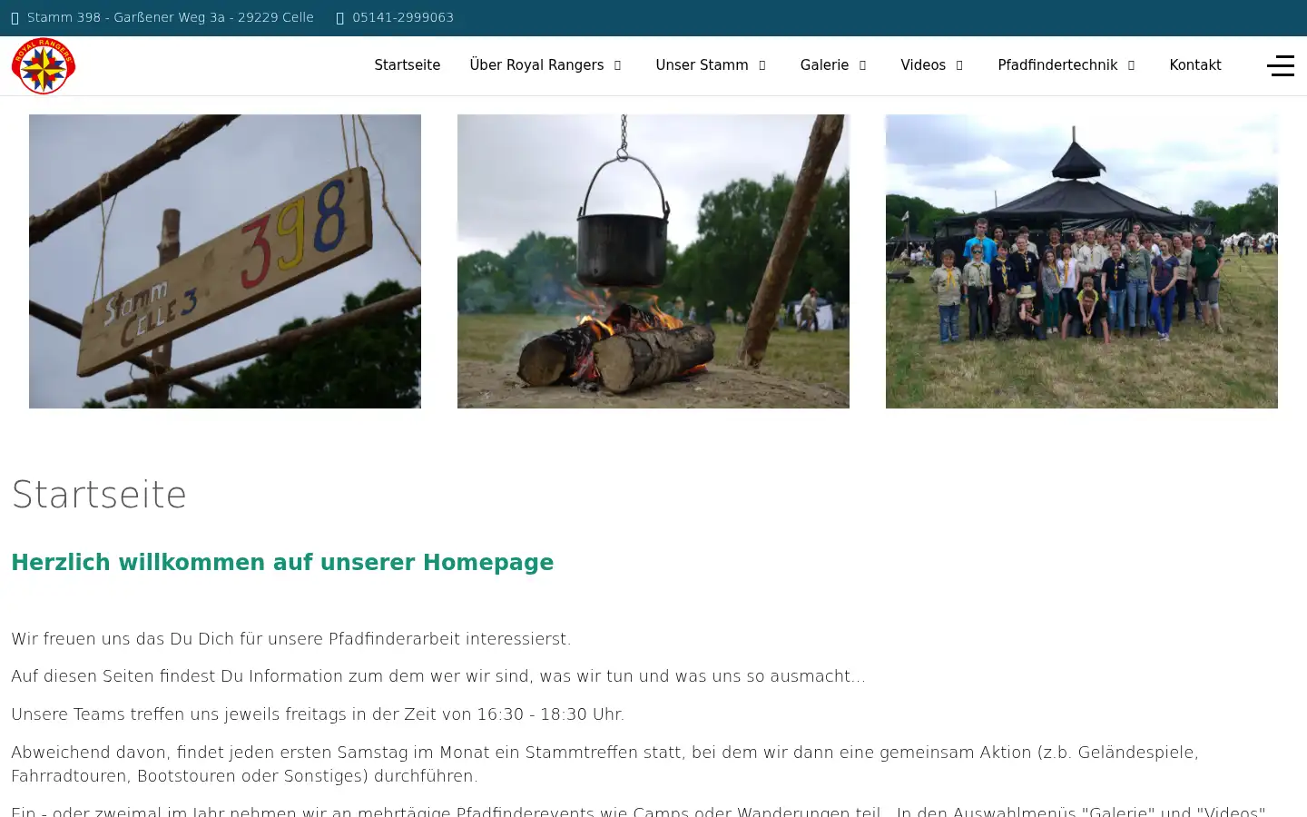 Screenshot of royalrangerscelle.de