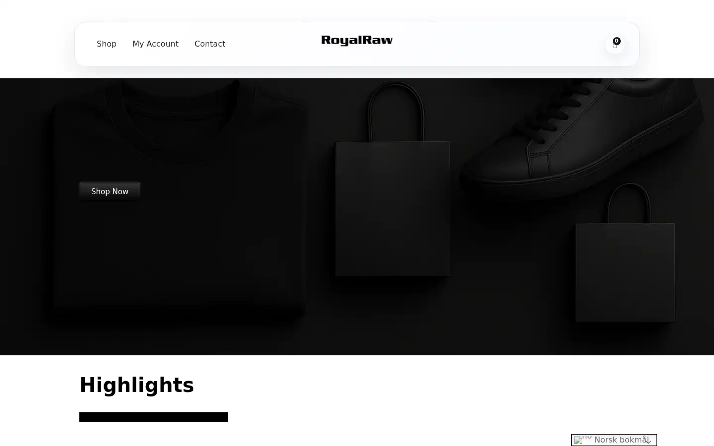 Screenshot of royalrawshop.de