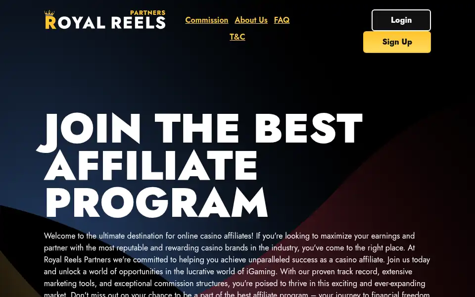 Screenshot of royalreelspartners.com