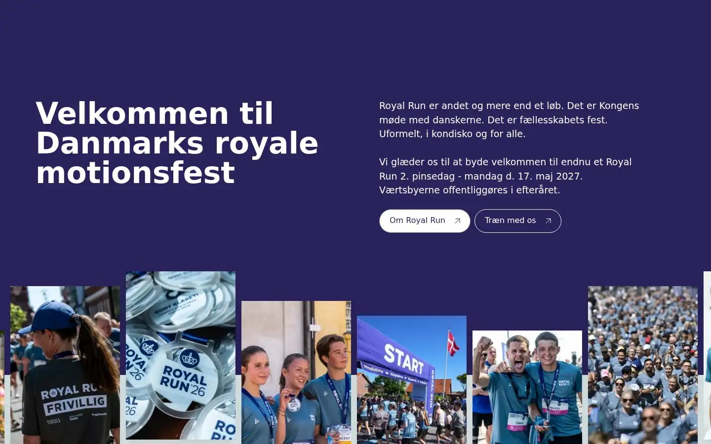 Screenshot of royalrun.dk