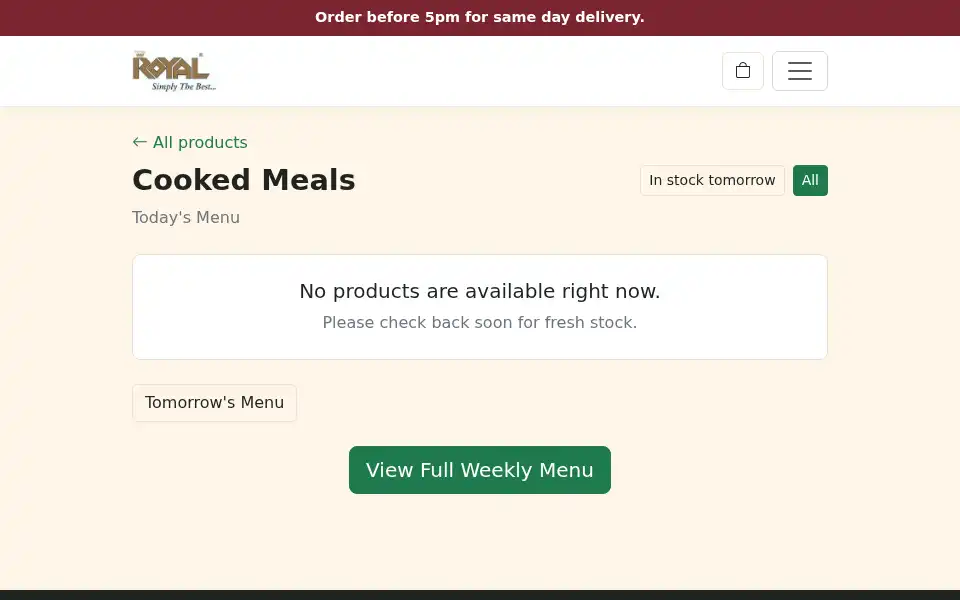 Screenshot of royalsweetsleicester.co.uk