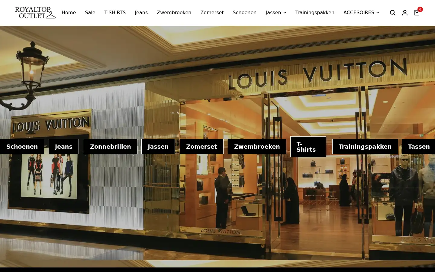 Screenshot of royaltopoutlet.com
