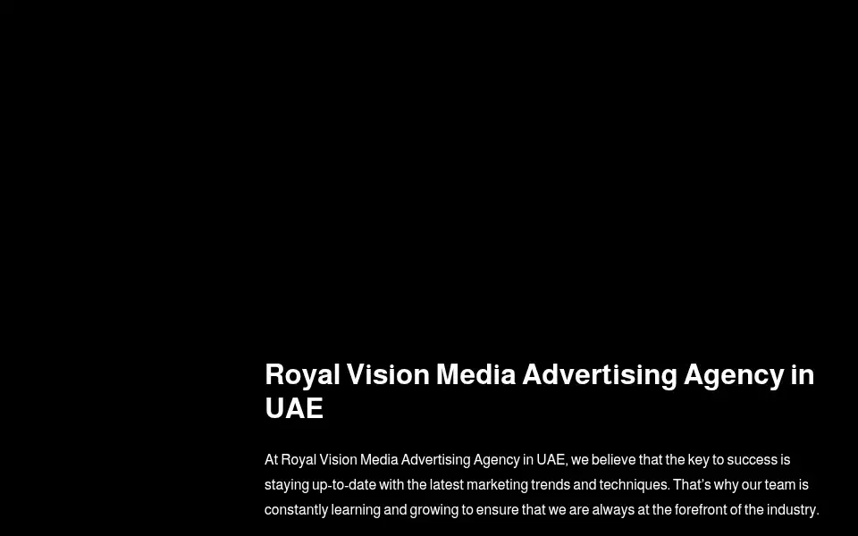 Screenshot of royalvisionmedia.com