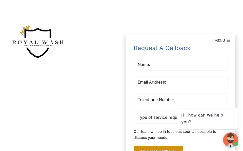 Screenshot of royalwash.ca
