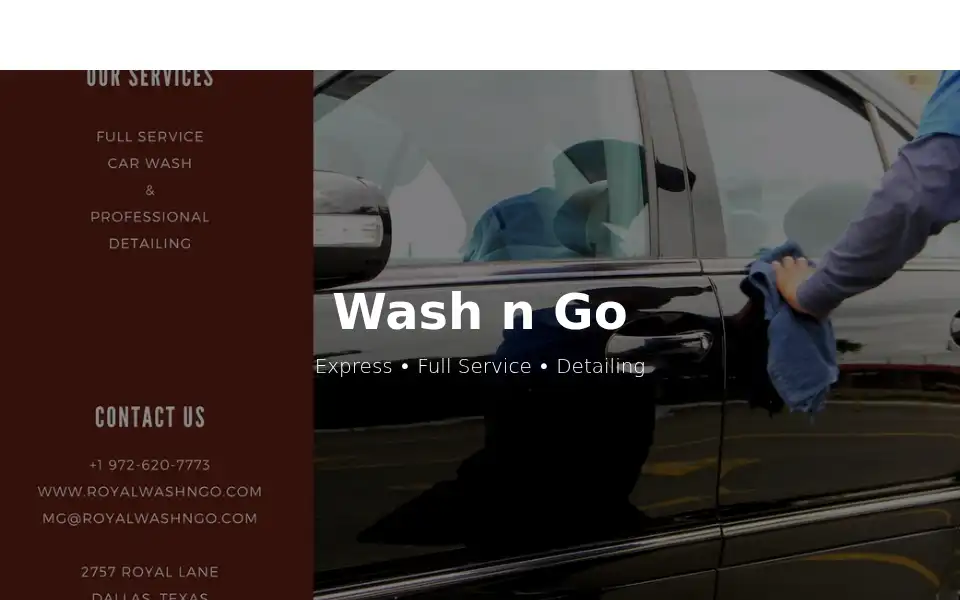 Screenshot of royalwashngo.com