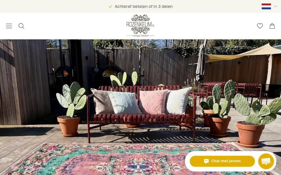 Screenshot of rozenkelim.nl