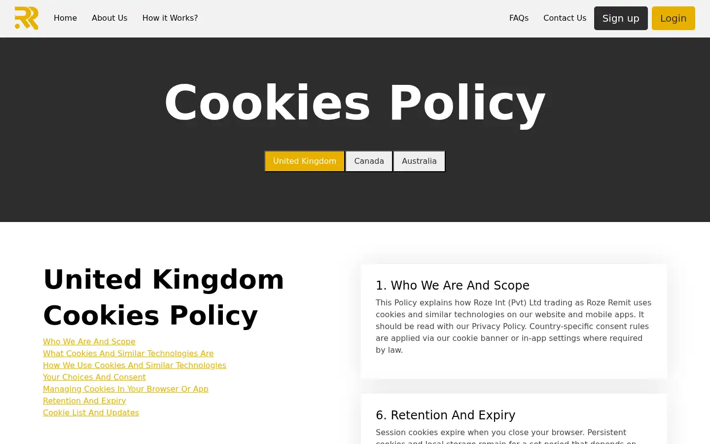 Screenshot of rozeremit.com