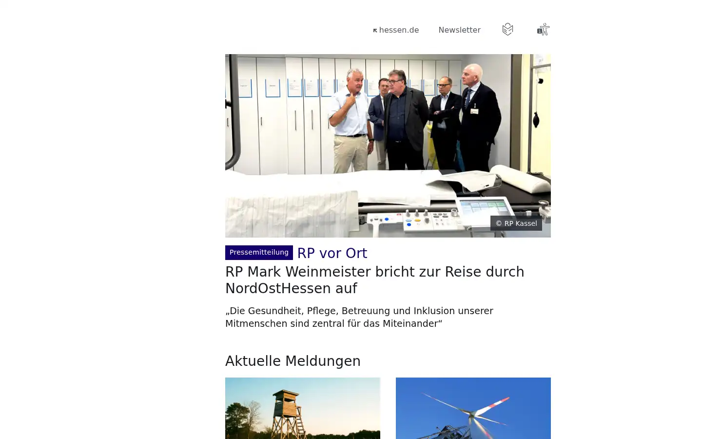Screenshot of rp-kassel.hessen.de
