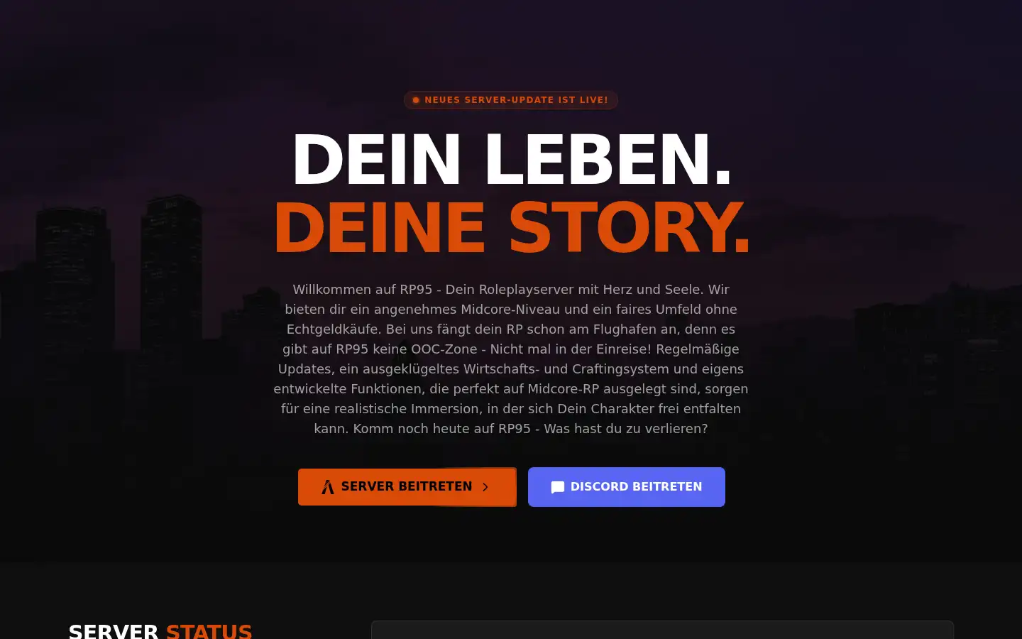 Screenshot of rp95.de