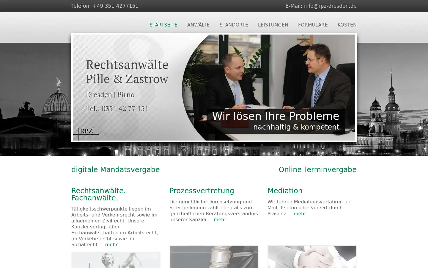 Screenshot of rpz-dresden.de