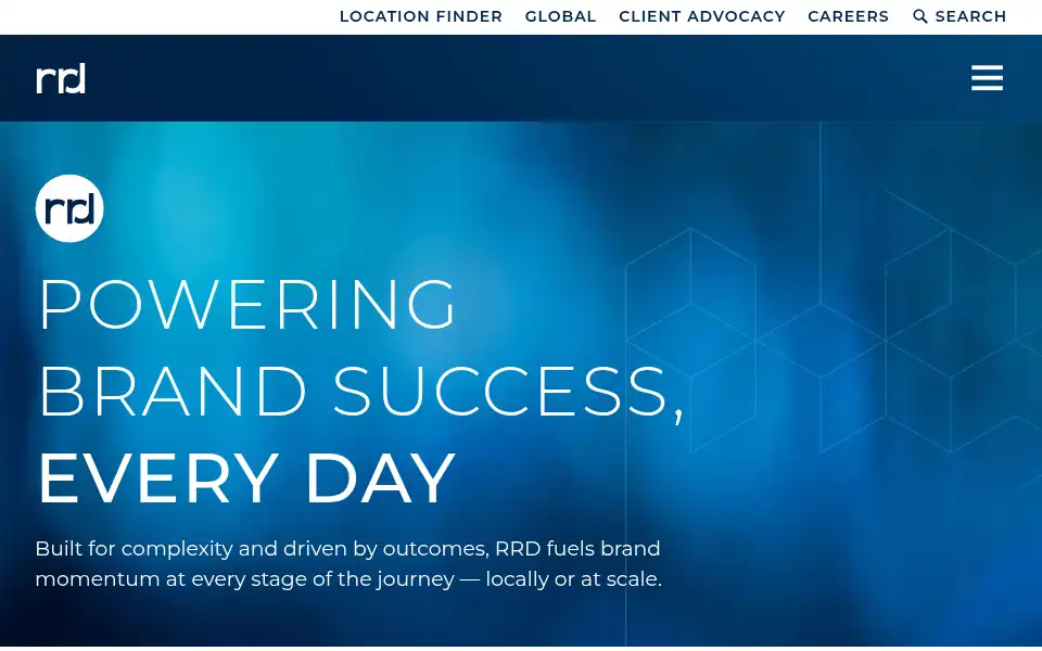 Screenshot of rrdonnelley.com