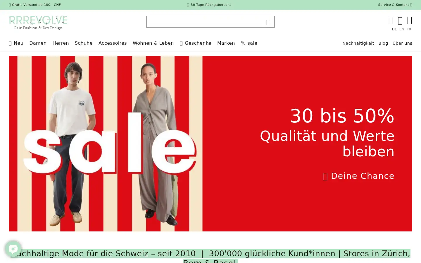 Screenshot of rrrevolve.ch