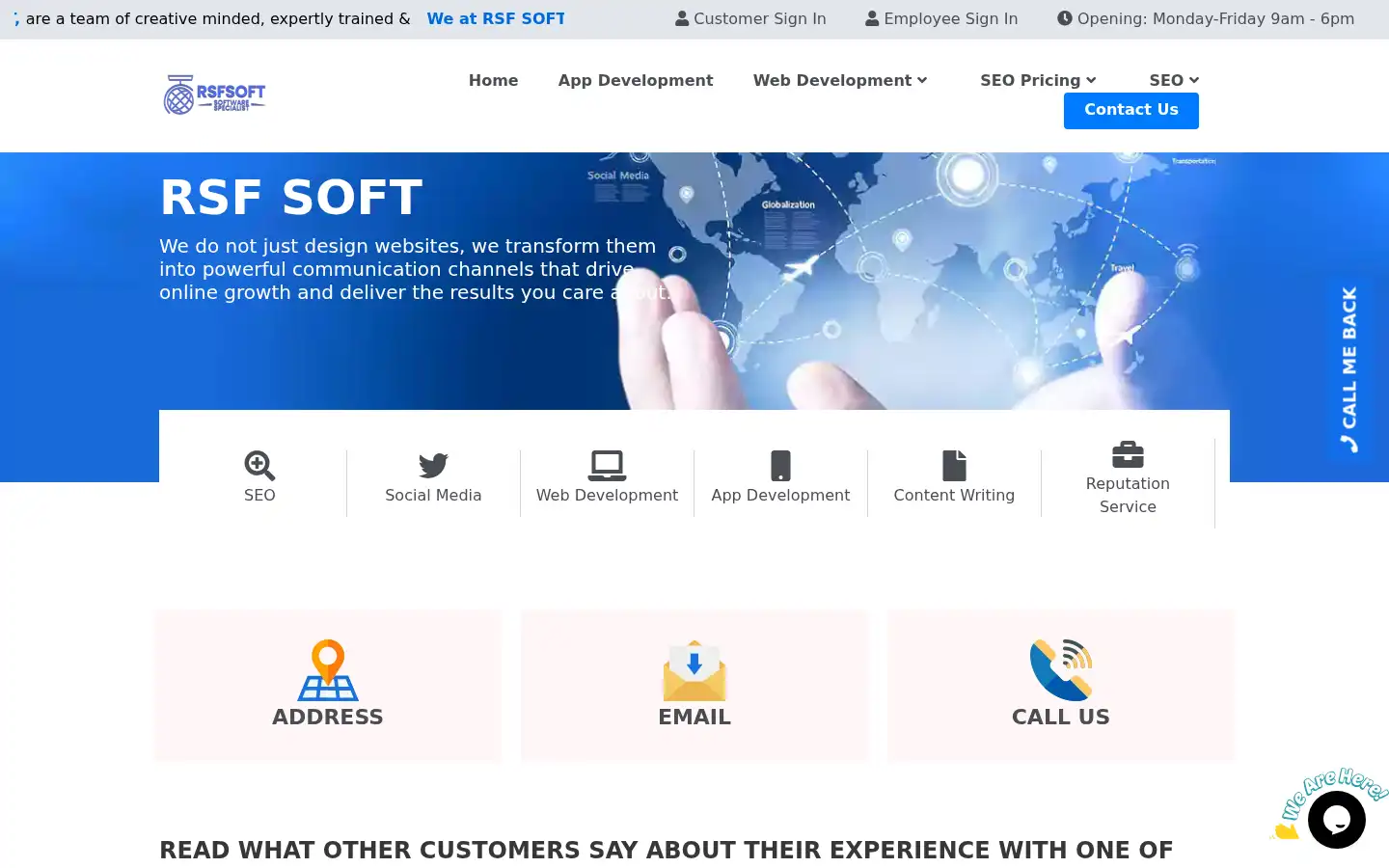 Screenshot of rsfsoft.com