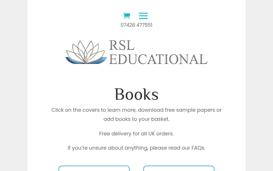 Screenshot of rsleducational.co.uk