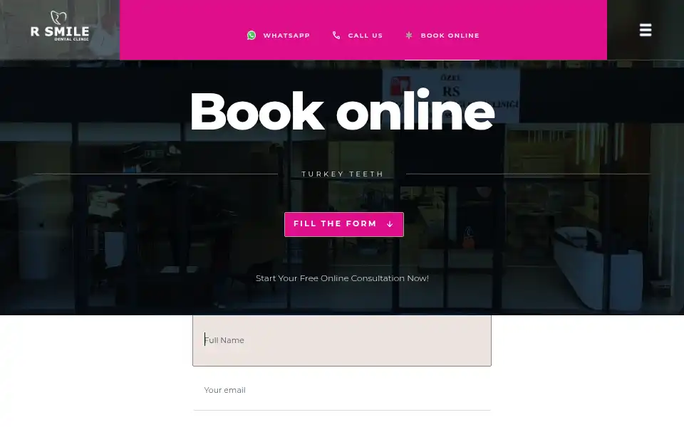 Screenshot of rsmiledentalclinic.com