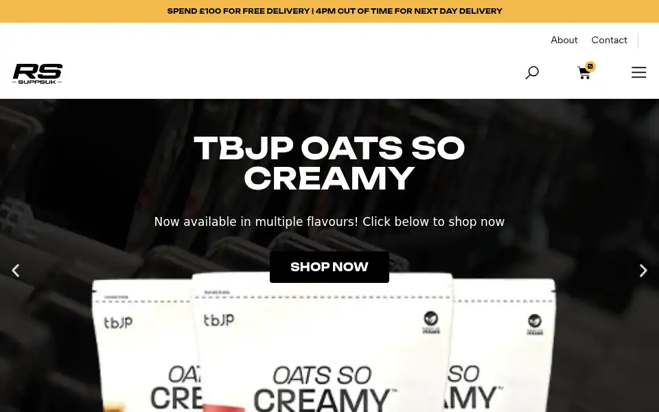 Screenshot of rssupps.co.uk