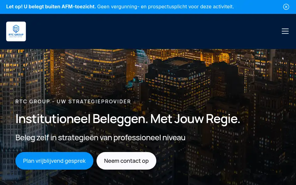 Screenshot of rtc-group.nl