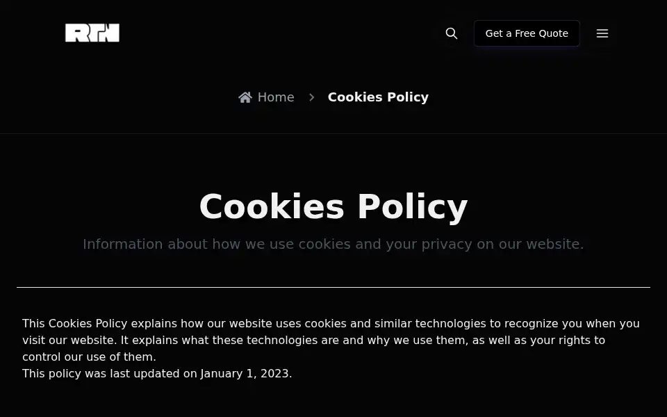 Screenshot of rtnglobal.co