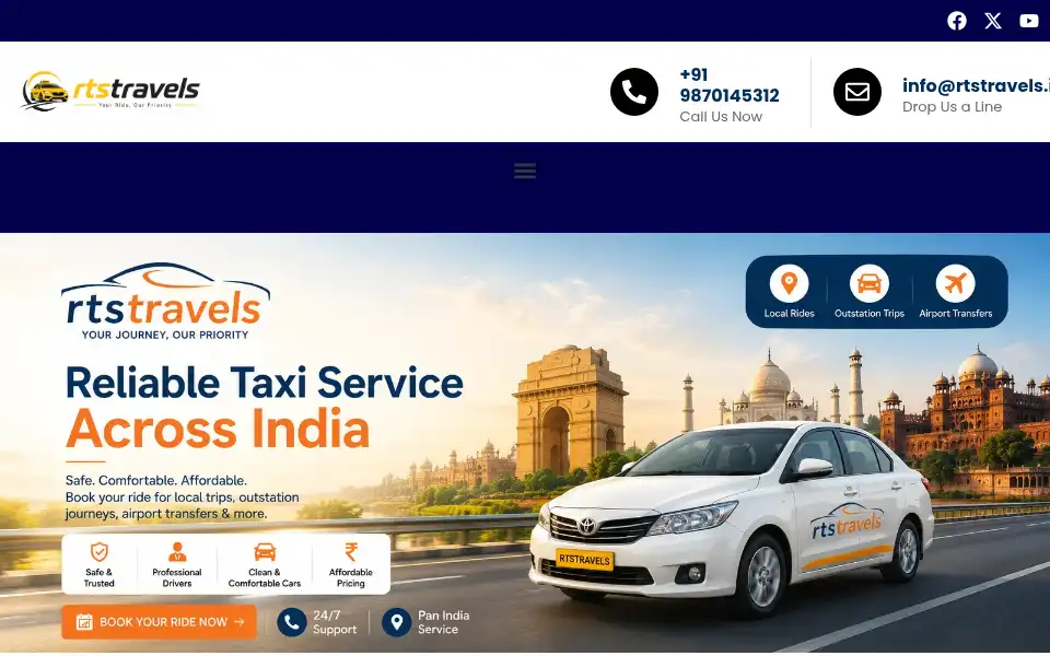 Screenshot of rtstravels.in