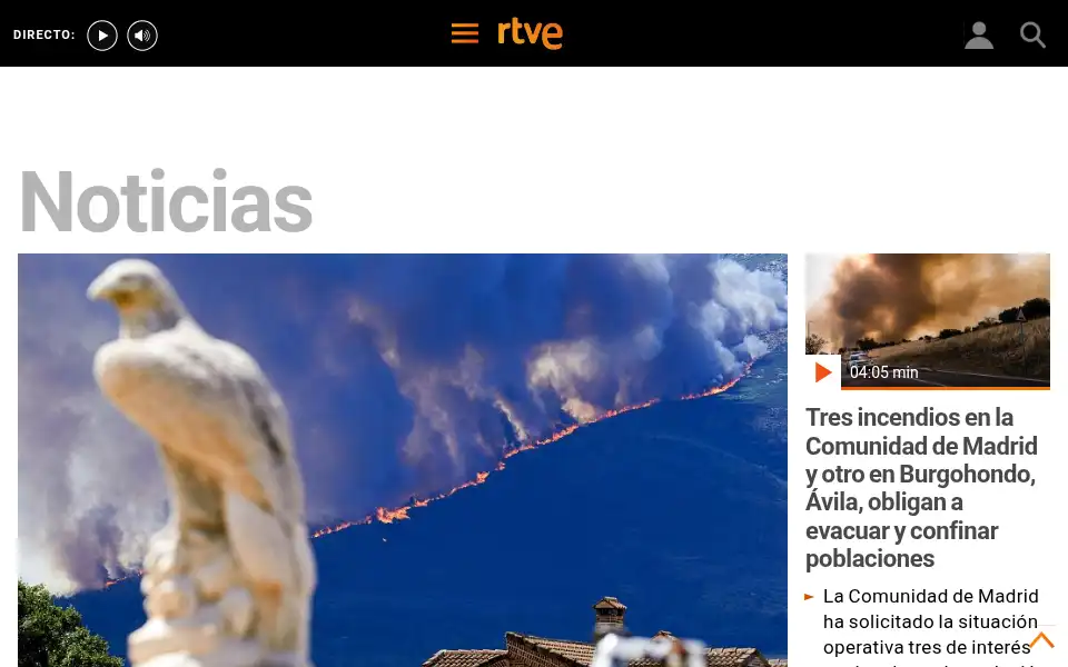 Screenshot of rtve.es