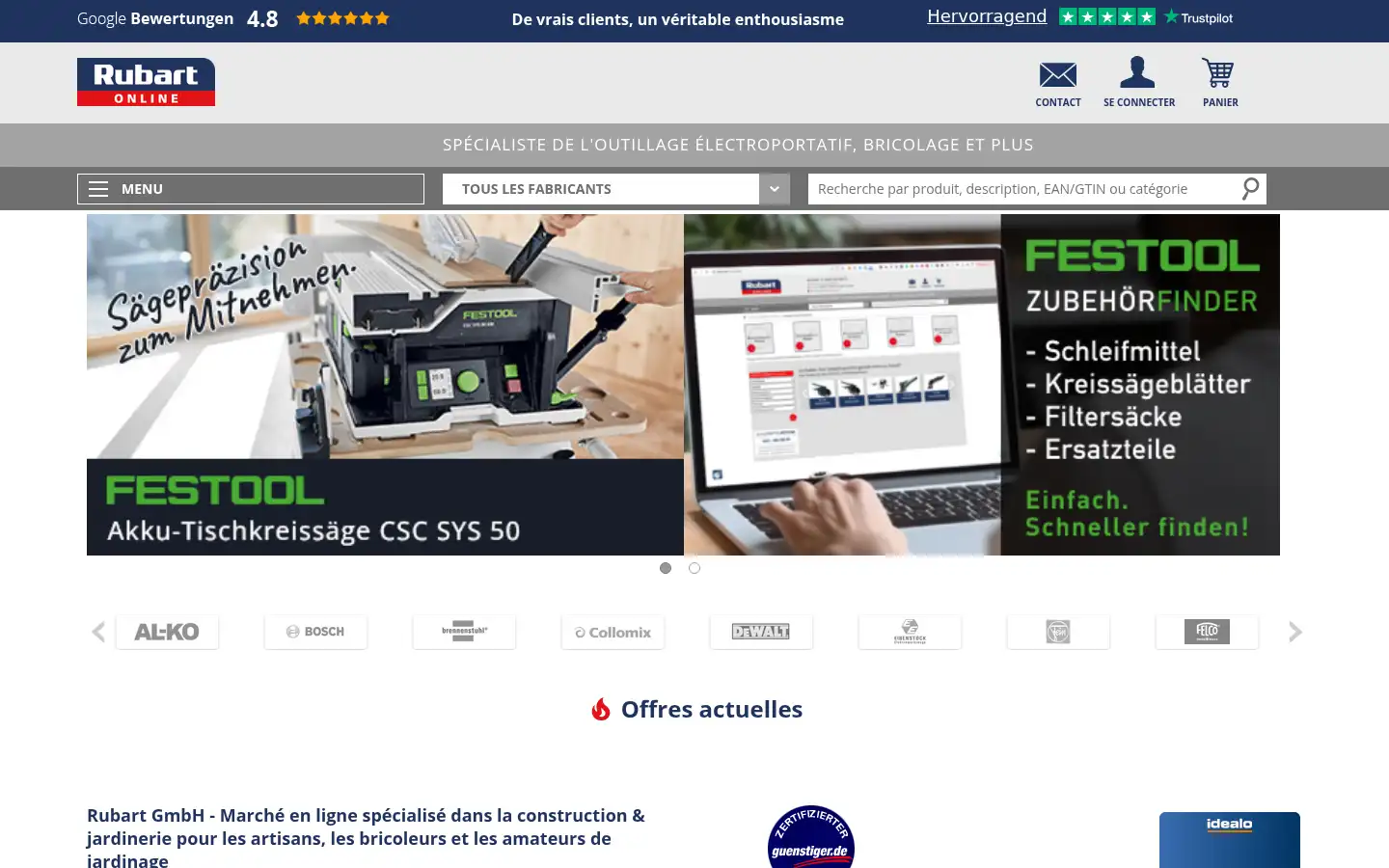 Screenshot of rubart.fr