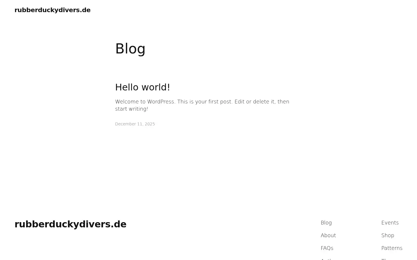 Screenshot of rubberduckydivers.de