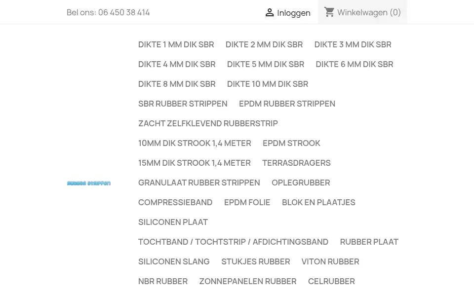 Screenshot of rubberstrippen.nl