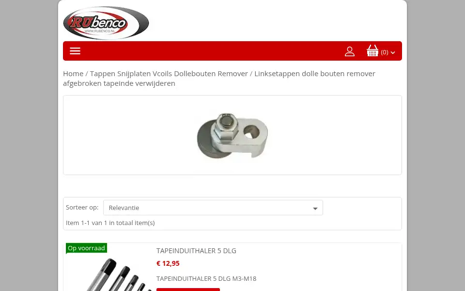 Screenshot of rubenco.nl