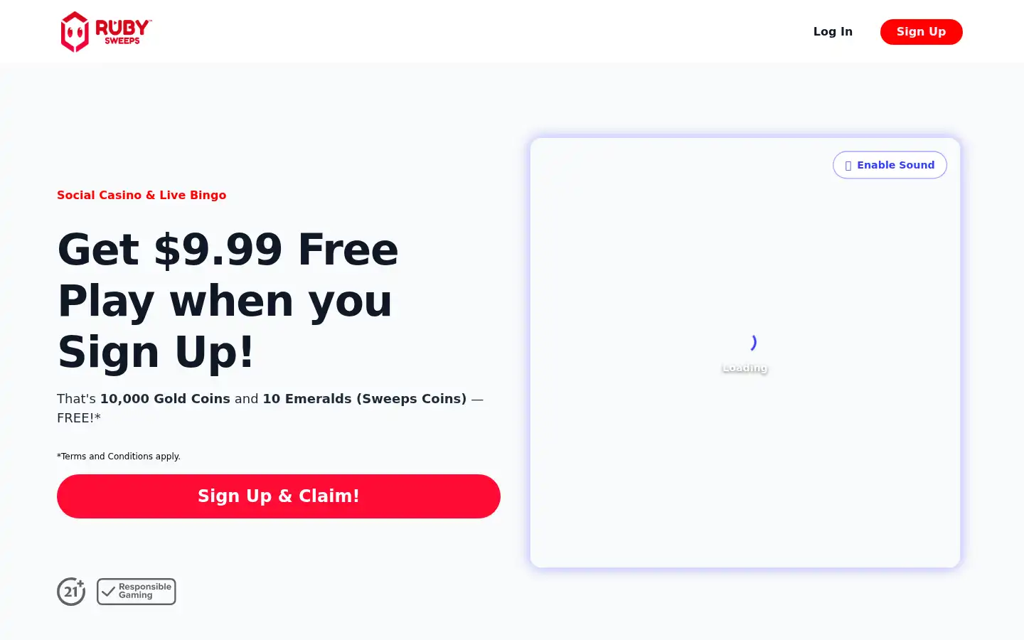 Screenshot of rubysweeps.com