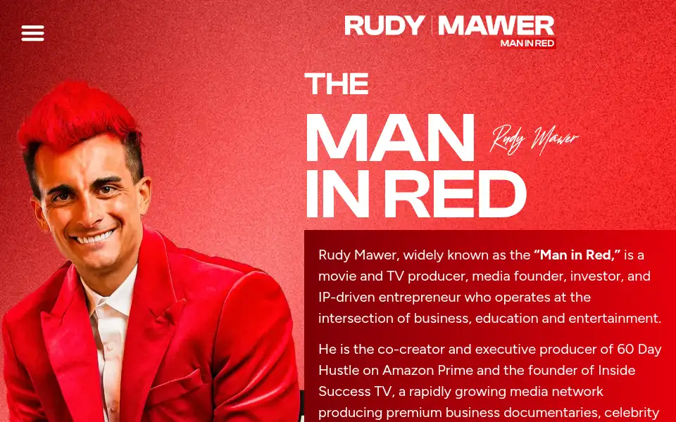 Screenshot of rudymawer.com