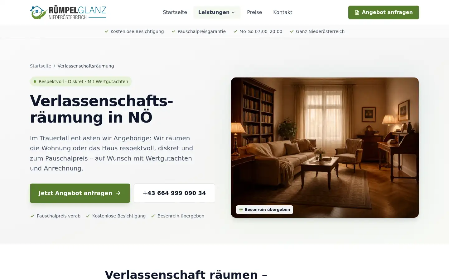 Screenshot of ruempelglanz-noe.at