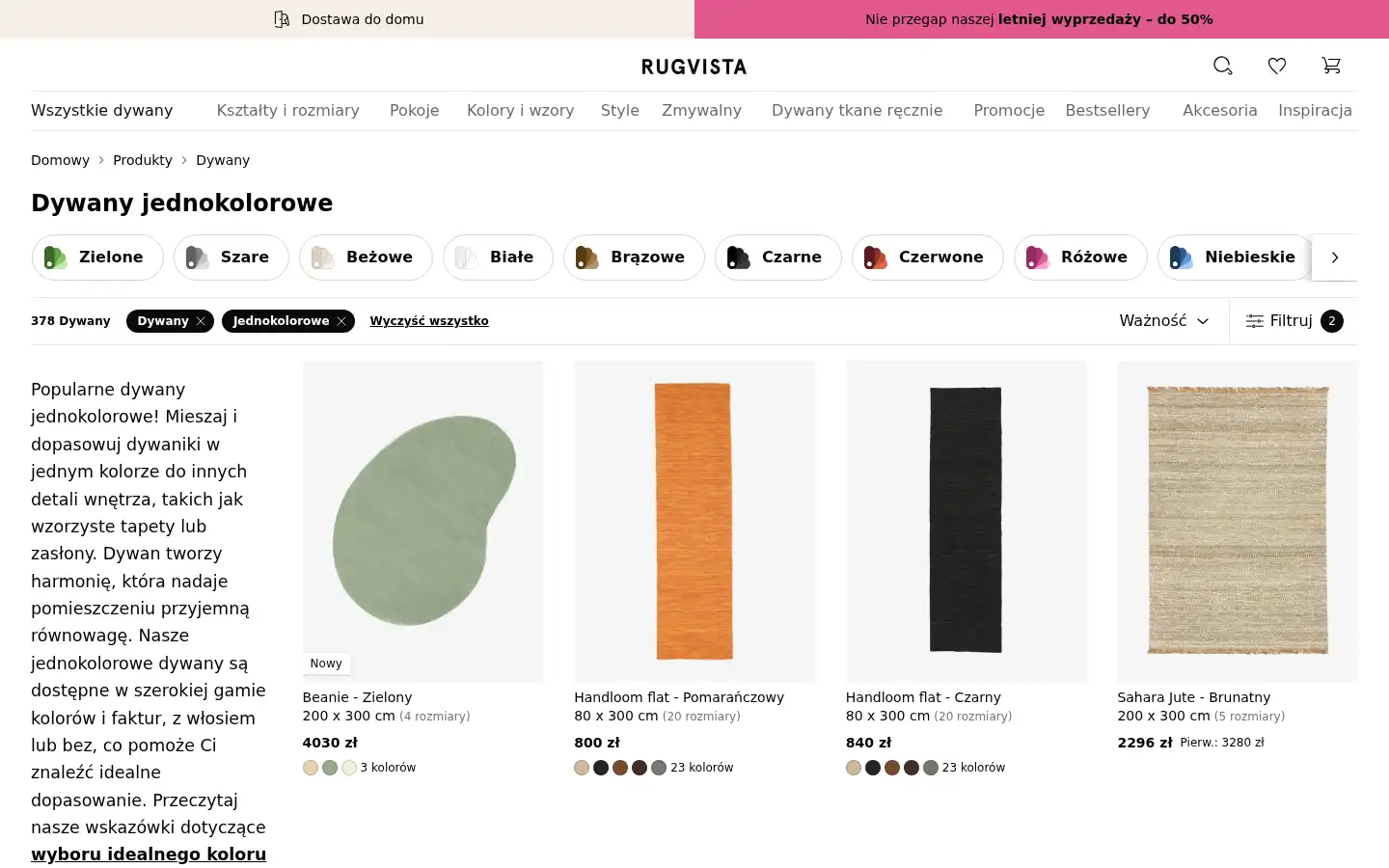 Screenshot of rugvista.pl