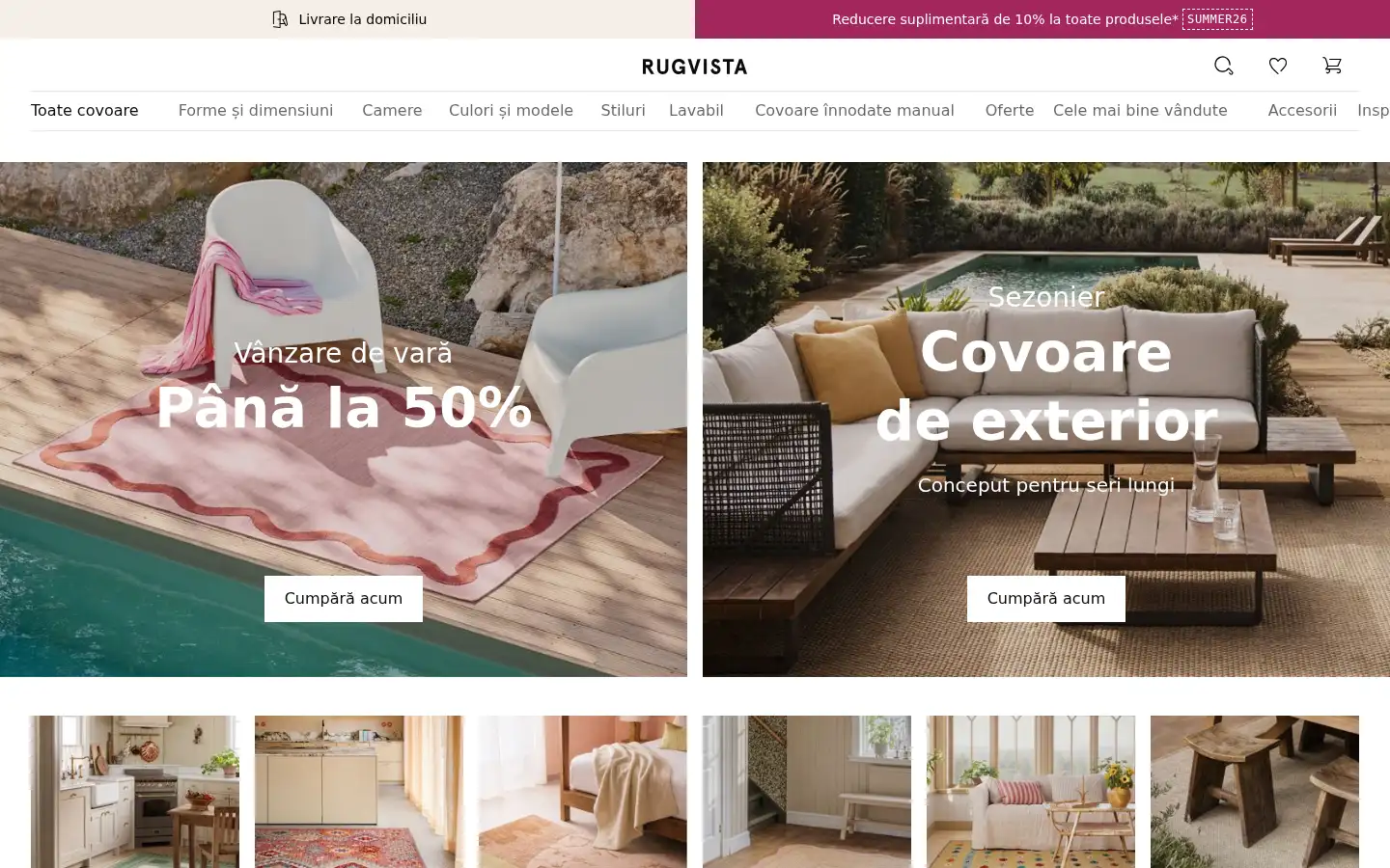 Screenshot of rugvista.ro