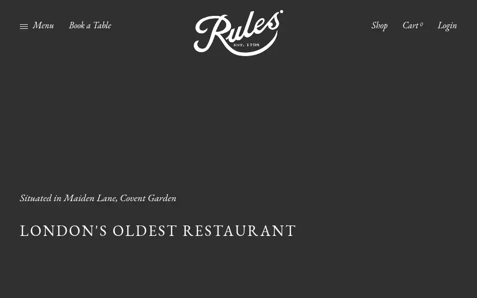 Screenshot of rules.co.uk