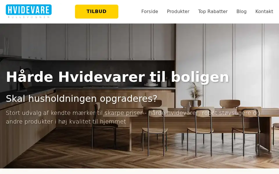 Screenshot of rullevognen.dk