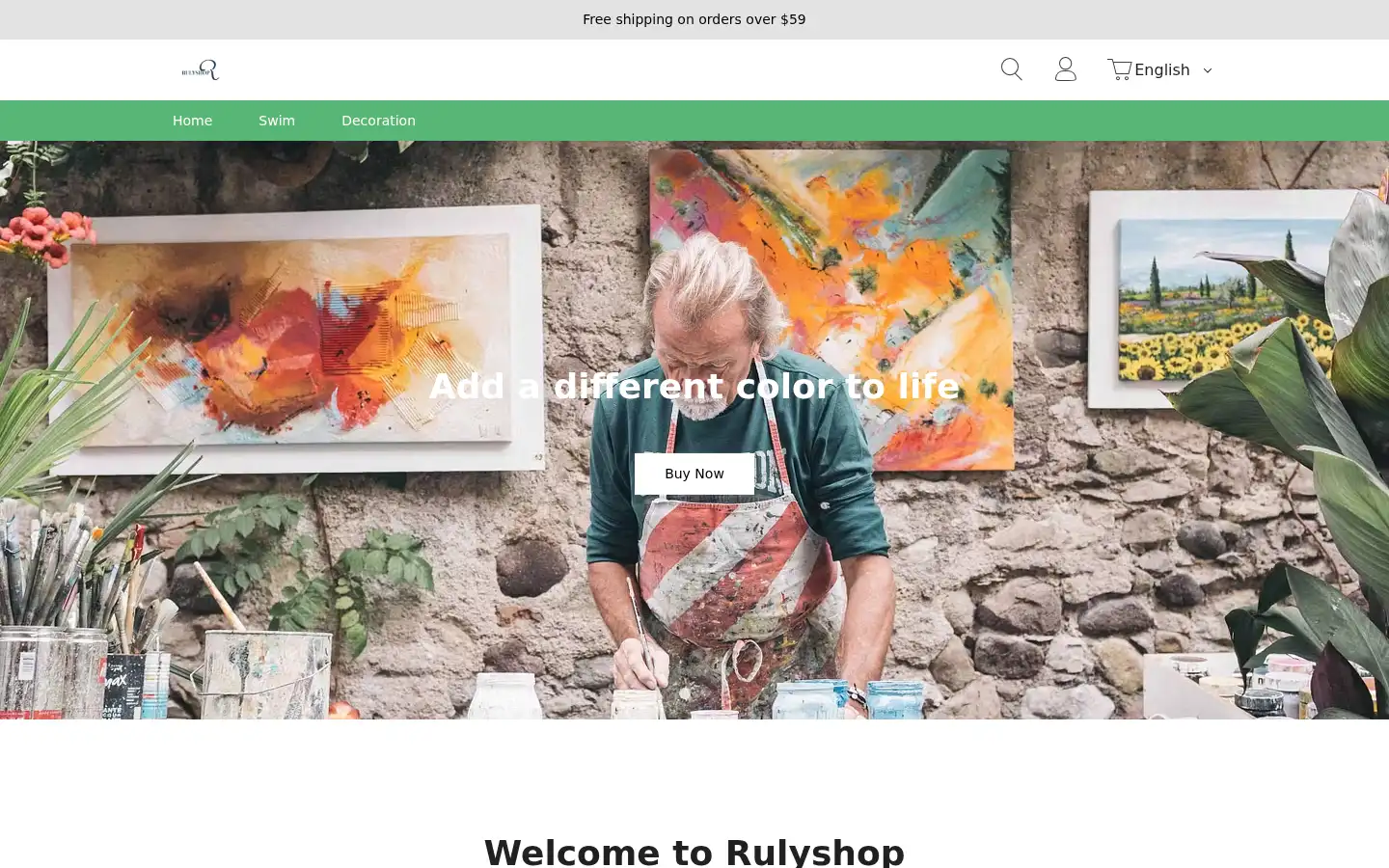 Screenshot of rulyshop.com