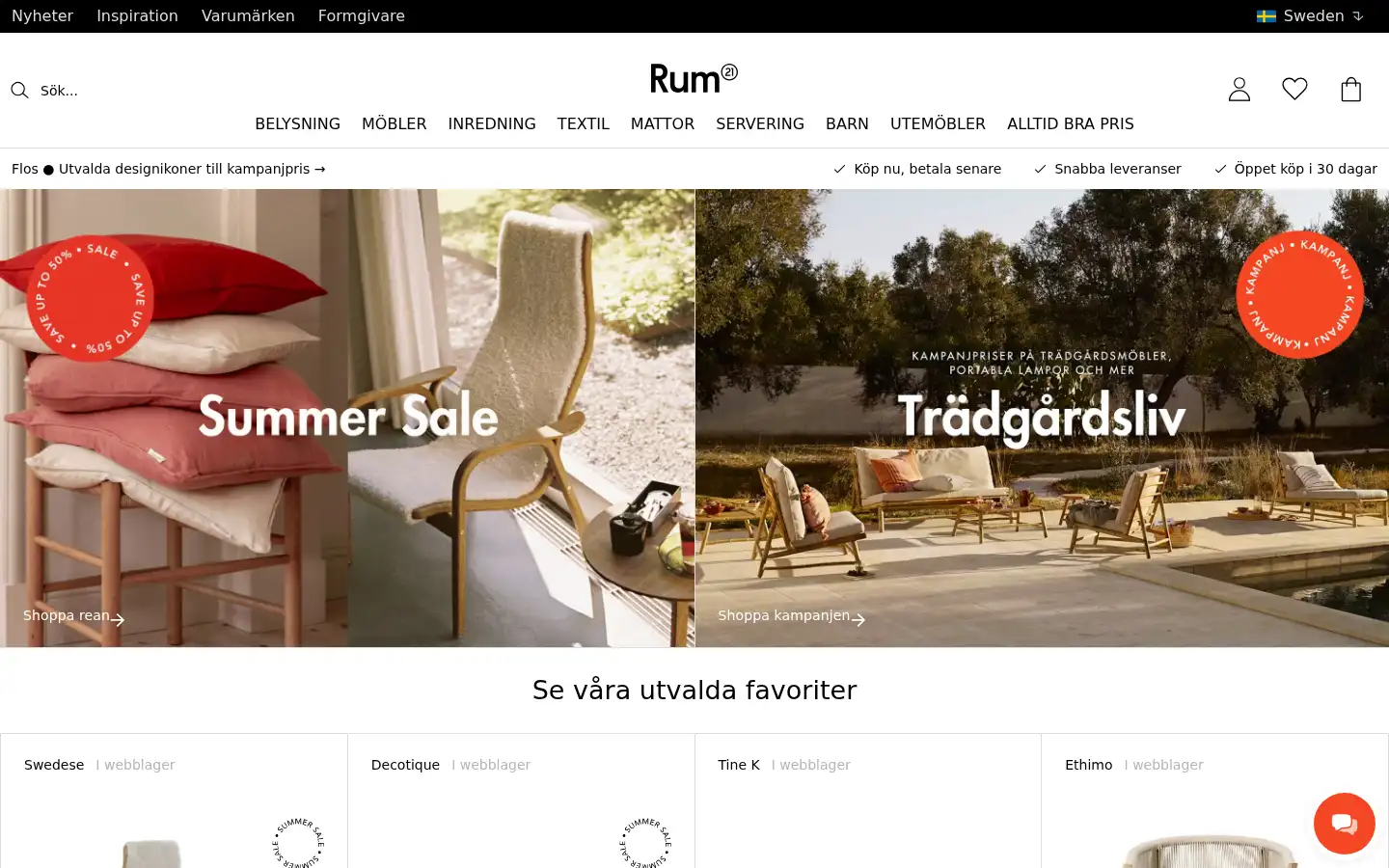 Screenshot of rum21.se