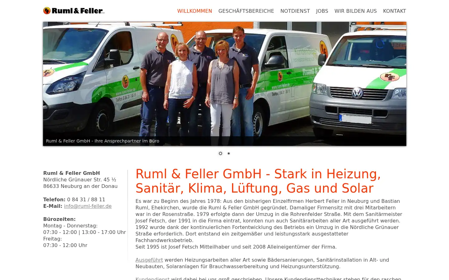 Screenshot of ruml-feller.de