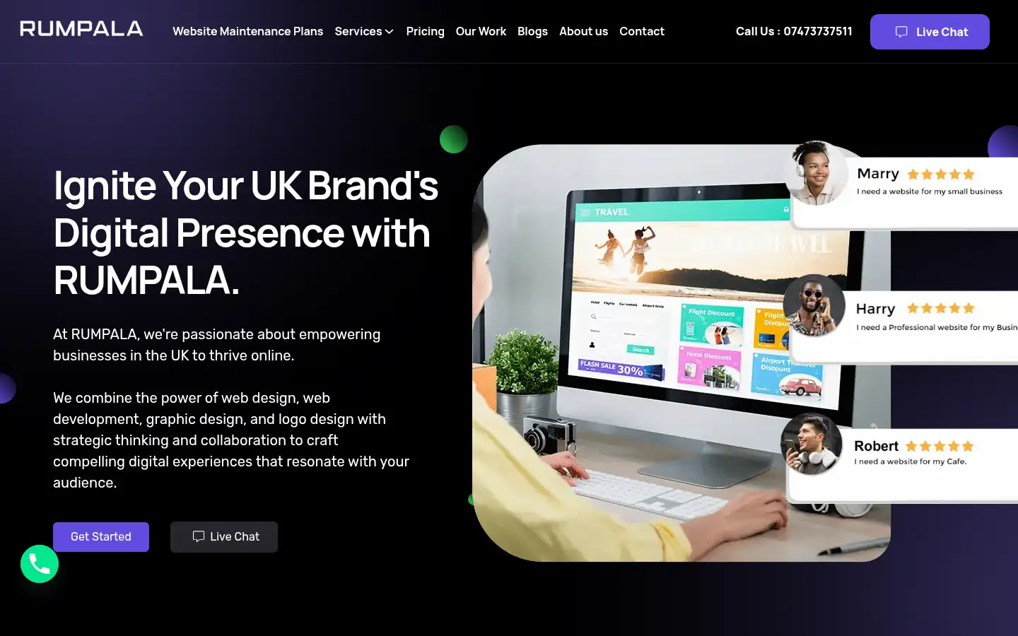 Screenshot of rumpala.co.uk