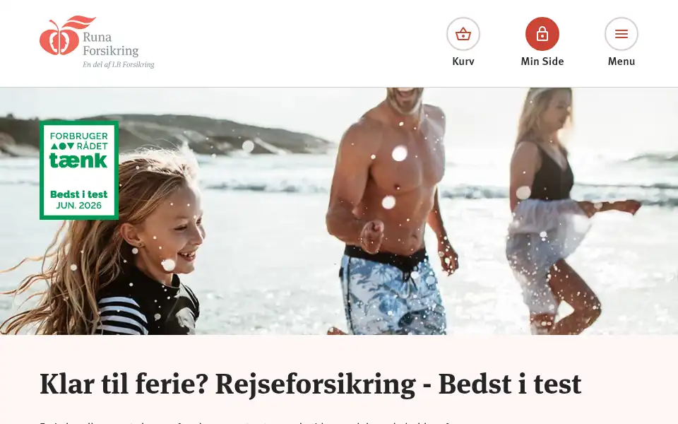 Screenshot of runa.dk
