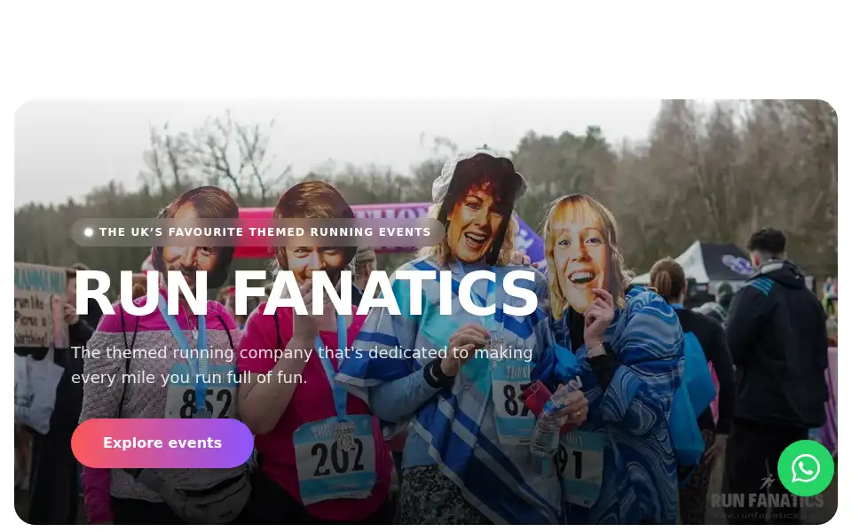 Screenshot of runfanatics.com