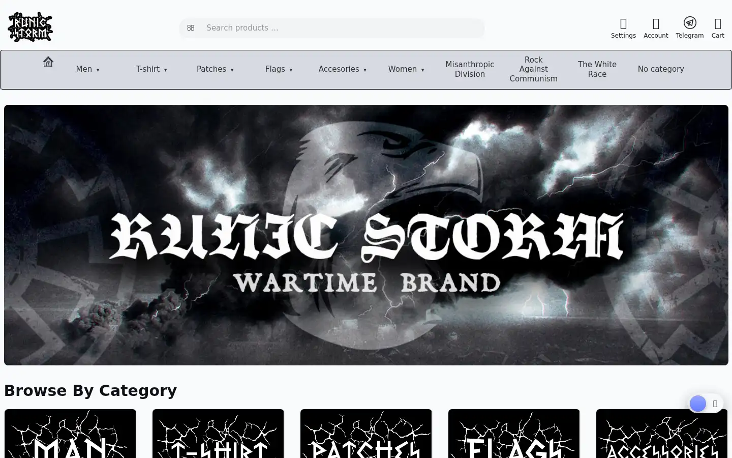 Screenshot of runicstorm.com