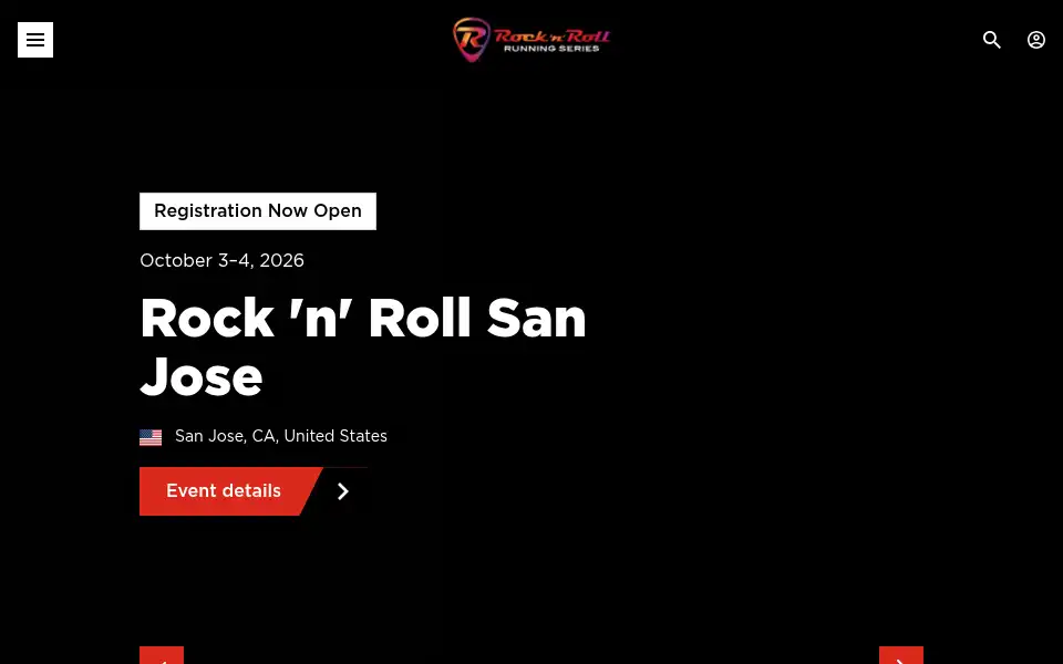 Screenshot of runrocknroll.com